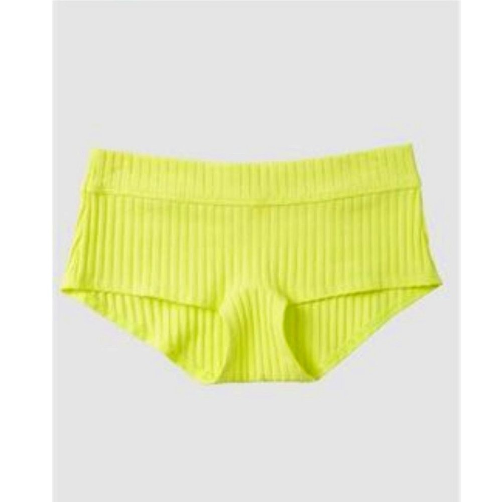 La Senza Remix Cotton Ribbed Boyshort Panty | XS